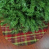 48" Red And Green Plaid Rustic Woodland Christmas Tree Skirt With Green Trim -Beauty Wreaths Shop northlight n02723 b 1 44720.1667530594