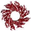 22" Festive Red Berries Artificial Christmas Wreath - Unlit
