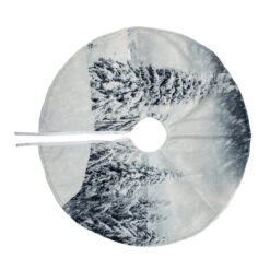 23" White And Gray Snowy Woodland Scene Mini Christmas Tree Skirt -Beauty Wreaths Shop northlight nl01807 3 49769.1667597456