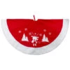 48" Red And White Winter Reindeer Embroidered Christmas Tree Skirt -Beauty Wreaths Shop northlight nl01831 1 updated 66527.1667488357