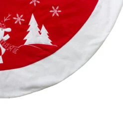 48" Red And White Winter Reindeer Embroidered Christmas Tree Skirt 8 48" Red And White Winter Reindeer Embroidered Christmas Tree Skirt -Beauty Wreaths Shop northlight nl01831 4 updated 79225.1667488357