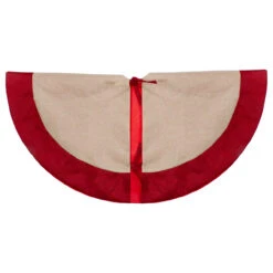 36" Burlap Santa Claus In Sleigh Embroidered Christmas Tree Skirt -Beauty Wreaths Shop northlight nl01833 3 updated 41250.1667657585