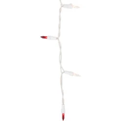 100ct Red And Clear Mini Icicle Christmas Lights- 5.75ft, White Wire -Beauty Wreaths Shop northlight nl02369 4 24923.1684166359