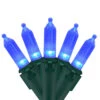 100 Blue LED Mini Christmas Lights, 33 Ft Green Wire -Beauty Wreaths Shop northlight nl02491 updated 95449.1667655410