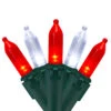 100-Count Red And White LED Mini Christmas Lights Set, 33 Ft Green Wire -Beauty Wreaths Shop northlight nl02511 nl02535 updated 31873.1667488351