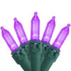50ct Purple LED Mini Christmas Lights, 16.25ft Green Wire -Beauty Wreaths Shop northlight nl02531 120new 03325.1678132320