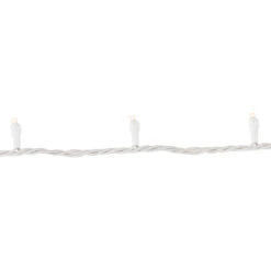 100ct Warm White LED Wide Angle Christmas Lights, 33ft White Wire -Beauty Wreaths Shop northlight nl02547 2 79208.1678131716