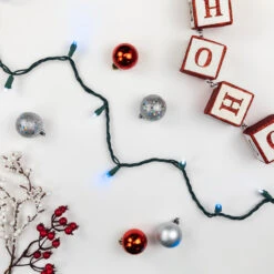 50ct Blue And White LED Wide Angle Mini Christmas Lights, 16.25ft Green Wire 7 50ct Blue And White LED Wide Angle Mini Christmas Lights, 16.25ft Green Wire -Beauty Wreaths Shop northlight nl02554 3 30543.1681828484