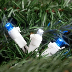 50-Count Blue And White LED Wide Angle Christmas Lights - 16.25 Ft White Wire 6 50-Count Blue And White LED Wide Angle Christmas Lights - 16.25 Ft White Wire -Beauty Wreaths Shop northlight nl02555 2 58113.1667655115