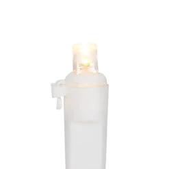 50ct Warm White LED Wide Angle Christmas Lights, 16.25ft White Wire -Beauty Wreaths Shop northlight nl02559 3 78809.1681480124