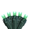 50 Green LED Wide Angle Christmas Lights, 16.25 Ft Green Wire -Beauty Wreaths Shop northlight nl02560 1 04255.1667657546