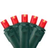 50 Red LED Wide Angle Christmas Lights - 16.25 Ft Green Wire -Beauty Wreaths Shop northlight nl02573 1 10652.1667655102