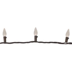 70 Warm White LED Faceted C6 Christmas Lights - 23 Ft Brown Wire -Beauty Wreaths Shop northlight nl02578 3 61217.1667578274