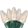 25ct Warm White LED C7 Christmas Lights - 16ft Green Wire