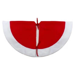 36" Red And White Winter Snowman Embroidered Christmas Tree Skirt -Beauty Wreaths Shop northlight nl03060 3 updated 60809.1667661887