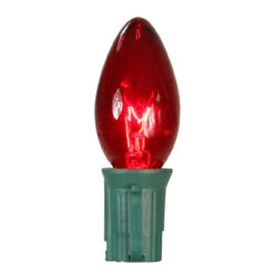 Pack Of 25 Transparent Red C9 Christmas Replacement Bulbs -Beauty Wreaths Shop northlight nl03844 1 22718.1667533996
