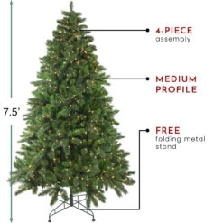 7.5' Pre-Lit Medium Mixed Scotch Pine Artificial Christmas Tree - Clear Lights -Beauty Wreaths Shop northlight nl15086 thumbnail 2updated 80948.1667536303