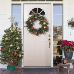 Green Mixed Foliage And Ornaments Artificial Christmas Wreath, 30-Inch, Unlit -Beauty Wreaths Shop northlight s04192 style 42163.1667488208