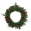 Pine Cones And Berries Artificial Christmas Wreath With Ribbon, 24-Inch, Unlit -Beauty Wreaths Shop northlight s04206 updated 57815.1667573467