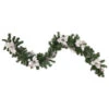 6' X 9" Silver Poinsettia And Pinecone Artificial Christmas Garland, Unlit -Beauty Wreaths Shop northlight s84840 updated 29069.1667528382