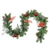 6' X 8" Red Ornaments And Pine Cone Artificial Christmas Garland - Unlit -Beauty Wreaths Shop northlight s84852 74709.1667663109