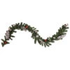 6' X 10" Pre-Lit Decorated Green Pine Artificial Christmas Garland, Warm White LED Lights 2 6' X 10" Pre-Lit Decorated Green Pine Artificial Christmas Garland, Warm White LED Lights -Beauty Wreaths Shop northlight s92633 updated 74041.1667535840