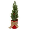 11.75" Frosted Upswept Mini Pine Christmas Tree In Red Tin Pot - Unlit -Beauty Wreaths Shop northlight sf89155 updated 48368.1667573258