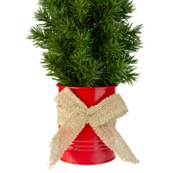 17" Mini Tabletop Christmas Tree With Red Metal Pot - Unlit -Beauty Wreaths Shop northlight sf89158 2 sample 02177.1667658117