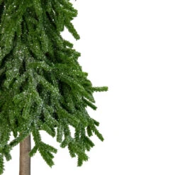 25.5-Inch Downswept Iced Artificial Christmas Tree Wood Base - Unlit -Beauty Wreaths Shop northlight sf89167 2 sample 37032.1667573262