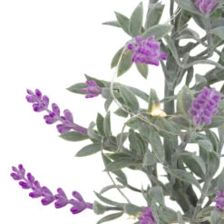 LED Lighted Artificial Pink Lavender Spring Wreath- 16-inch, White Lights -Beauty Wreaths Shop northlight sf91806 p 2 27485.1667553753