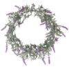 LED Lighted Artificial Pink Lavender Spring Wreath- 16-inch, White Lights -Beauty Wreaths Shop northlight sf91806 p 39381.1667553752