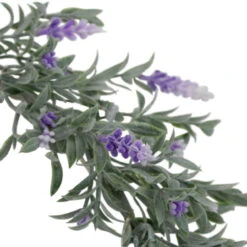 Artificial LED Lighted White And Purple Lavender Spring Wreath- 16-inch, White Lights -Beauty Wreaths Shop northlight sf91807 wh pp 2 81443.1667535703