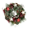 Apples, Stars And Pine Cones Frosted Artificial Christmas Wreath, 10-Inch, Unlit -Beauty Wreaths Shop northlight sh03927 1 53229.1672767378