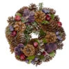 Iced Pine Cones With Berries Artificial Christmas Wreath, 10-Inch, Unlit -Beauty Wreaths Shop northlight sh36228 1 05445.1667534274