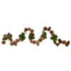 5' X 5.25" Apples And Pine Cone Artificial Christmas Garland - Unlit -Beauty Wreaths Shop northlight sh36234 1 17568.1667655650