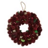 Red And Gold Pine Cone And Ornament Artificial Christmas Wreath, 9.5-Inch, Unlit -Beauty Wreaths Shop northlight sh36244 18205.1667659941