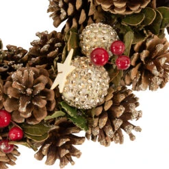 Glittered Pine Cone And Berry Artificial Christmas Wreath, 12-Inch, Unlit -Beauty Wreaths Shop northlight sh36253 1 79620.1667528365