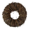 12" Brown Rustic Twig And Tree Bark Artificial Spring Wreath -Beauty Wreaths Shop northlight sh75205 77002.1667662983