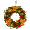 Wooden And Dried Floral With Moss And Twigs Spring Wreath, 12-inch -Beauty Wreaths Shop northlight sh75317 01 82075.1667662984