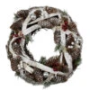 Birch Bark And Pine Cones Artificial Christmas Wreath - 13.5-Inch, Unlit -Beauty Wreaths Shop northlight sh86417 15263.1667657969