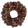 13" Red And Gold Glittered Pine Cone And Berry Christmas Wreath -Beauty Wreaths Shop northlight sh89561 1 updated 98404.1667535708