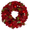 Red And Green Velvet Floral With Berries Christmas Wreath,12-Inch 1 Red And Green Velvet Floral With Berries Christmas Wreath,12-Inch -Beauty Wreaths Shop northlight sh89564 1 updated 19596.1667519205