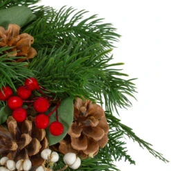 Green And Red "Welcome" Artificial Christmas Wreath - 12-Inch, Unlit -Beauty Wreaths Shop northlight sh89630 4 updated 43685.1667572568