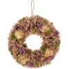 12" Purple And Beige Wooden Floral Spring Wreath With Preserved Artichoke -Beauty Wreaths Shop northlight sh91453 1 36099.1680051728