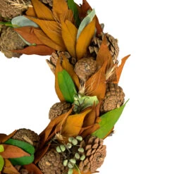 Fall Foliage And Pine Cones Autumn Harvest Wreath, 12-Inch, Unlit -Beauty Wreaths Shop northlight sh93297 2 17688.1667662123