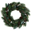 Green Pine, Pinecone With Berries Christmas Wreath, 14-Inch, Unlit -Beauty Wreaths Shop northlight sh94267 1 09116.1667568759