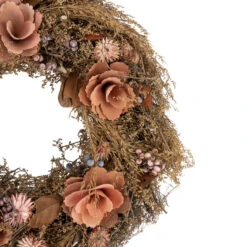 Orange And Coral Pink Twig And Floral Autumn Harvest Wreath, 13.75-Inch, Unlit -Beauty Wreaths Shop northlight sh94283 2new 49314.1668179438