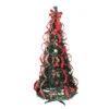 6' Pre-Lit Red Plaid Pre-Decorated Pop-Up Artificial Christmas Tree, Multicolor Lights -Beauty Wreaths Shop northlight sm15300 11295.1667573520