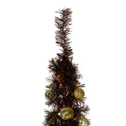 6' Pre-Lit Brown Pre-Decorated Pop-Up Artificial Christmas Tree -Beauty Wreaths Shop northlight sm27457 2 10619.1667572597
