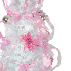 6' Pre-Lit White And Pink Pre-Decorated Pop-Up Artificial Christmas Tree -Beauty Wreaths Shop northlight sm27459 1 05019.1667529965